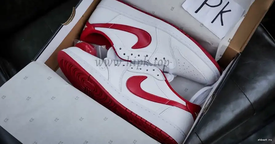 Retro GOD SHIP RETAIL Varsity PK MATERIALS 1 READY TO Red LowWhite Jordan 0502